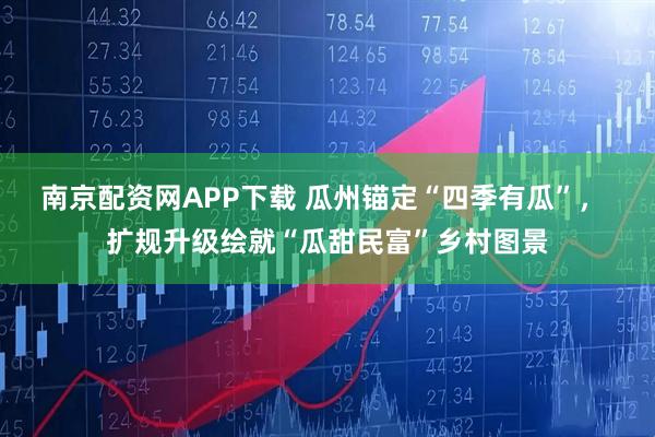 南京配资网APP下载 瓜州锚定“四季有瓜”， 扩规升级绘就“瓜甜民富”乡村图景